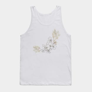 Vintage, aesthetic, cottagecore, fashion, love, romantic, soft aesthetic, flowers, sky, positivity, good vibes, music, fashion, art, artsy, unique, gifts Tank Top